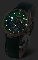 Reloj de mujer verde con correa de cuero - Modelo Vostok...
