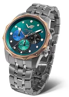 Reloj de mujer bicolor oro/plata con correa de acero...