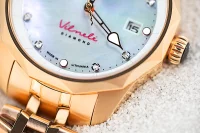 Reloj de mujer en color oro rosa con pulsera de acero inoxidable - Modelo Vostok Europe VS42-125B754B.