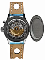 Reloj de hombre negro de acero inoxidable con correa de...