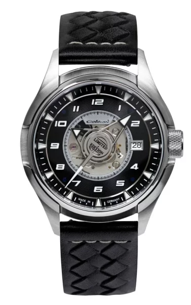 Reloj de hombre negro de acero inoxidable - Modelo Colani: 1372-2