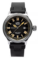 Reloj de hombre negro con correa de cuero - Modelo UMF...