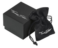 Collar de plata de ley 925 con colgante en forma de gota con piedra de circonio blanco, Thomas Sabo, modelo: KE2213-051-14-L45V