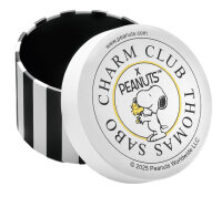 Colgante de encanto de plata reciclada 925 chapado en oro de 18k con esmalte en frío Snoopy & Woodstock Friends Motiv Thomas Sabo Modelo: 2228-427-7