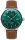 Reloj automático de acero inoxidable para hombre con esfera verde de sol, Zeppelin LZ129 Hindenburg: 8056-4