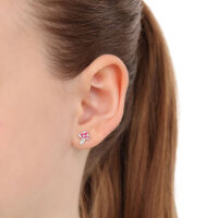 Ohrstecker aus 925 Sterlingsilber, rhodiniert und emailliert mit Pilz-Motiv, Prinzessin Lillifee Modell: 2040630