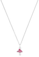 Collier aus 925 Sterlingsilber mit emailliertem...
