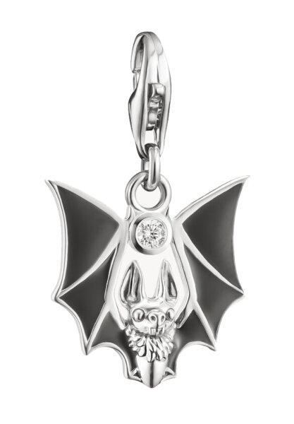 Charm-Anhänger aus 925 Sterlingsilber mit 750er Gelbgold-Vergoldung, Buchstabe A mit Zirkonia-Pavé, Thomas Sabo Modell: 2229-691-11