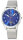 Master Time Herren Funkuhr Milanaiseband Blaues Zifferblatt DCF77 Ewiger Kalender