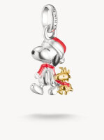 Charm-Anhänger Snoopy & Woodstock Santa Edition,...