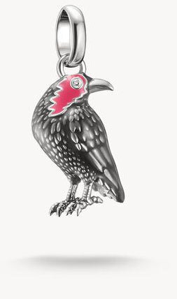 Wednesday Krähe Zirkonia Connect Charm-Anhänger aus 925 Sterling Silber - Thomas Sabo Modell: CC1318-691-11