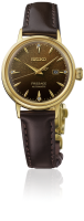 Damen Automatikuhr, Elegantes braunes Zifferblatt mit Diamanten - Seiko "Presage Cocktail Time": SRE020J1