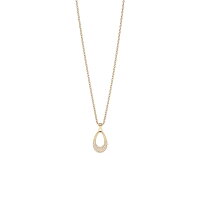 Arctic Pavé Halskette: Elegantes Gold Design mit...