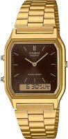 Casio Vintage Herrenuhr AQ-230GA-5AMQYES Gold Braun...