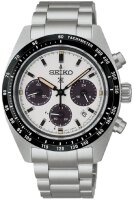 Herrenuhr, Solar-Chronograph aus Edelstahl - Weißes...