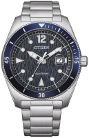 Herrenuhr, Eco-Drive Sportuhr aus Edelstahl - Blaues Zifferblatt - Citizen Modell: AW1881-52L