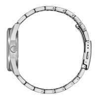 Herrenuhr, Eco-Drive Solaruhr aus Edelstahl- Grünes...