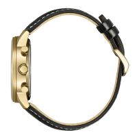 Chronograph aus Edelstahl, mit silberfarbenem Zifferblatt...