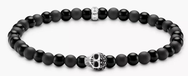 Herren Armband, Totenkopf mit Obsidian - THOMAS SABO Modell: A2185-705-11-17