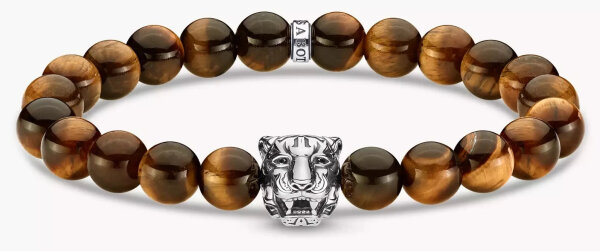 Armband Tiger aus braunen Tigerauge-Kugeln – THOMAS SABO