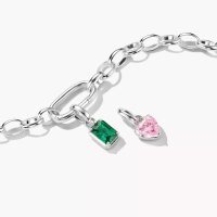 Charm-Anhänger Geburtsstein Mai Connect Silber