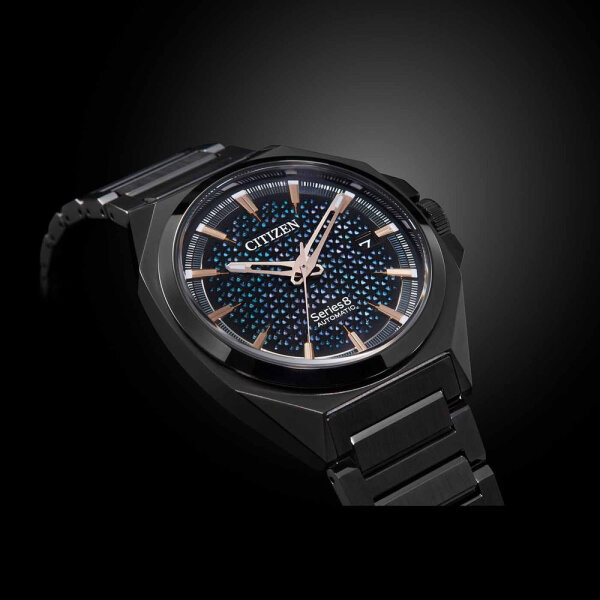 Herrenuhr, Automatik-Antrieb, blaues Zifferblatt - Citizen Modell: NA1015-81Z