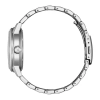 Herrenuhr, Automatik mit Edelstahlband, weißes Zifferblatt - Citizen Modell: NJ0210-56A