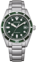 Herrenuhr, Edelstahl-Automatik, Grünes Zifferblatt - Citizen Modell: NJ0220-52X