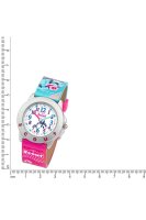 Scout Kinderuhr analog  aus der Serie "Star Kids" mit türkis pinkem Kunstlederband, Wal + Flamingo Motiv und Quarzwerk