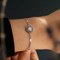 Composition Gem Armband (Mondstein/Silber)