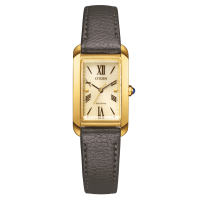 Damenuhr, Lederarmband, cremefarbenes Zifferblatt - Citizen Modell: EW5622-09P