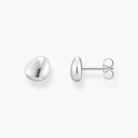 Ohrstecker organisches Design Silber