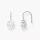 Ohrhänger mit großem, weißem Zirkonia Silber