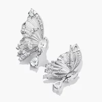Ohrstecker Schmetterling Butterfly Paradise mit Steinen Silber