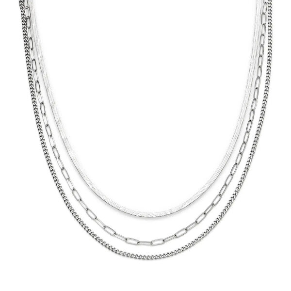 Damen-Halskette in Layering-Optik, silberfarben - s.Oliver Modell: SOJ-0241-N-47