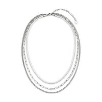 Damen-Halskette in Layering-Optik, silberfarben - s.Oliver Modell: SOJ-0241-N-47