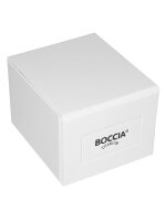 Boccia Damen-Titanuhr mit Saphirglas Goldfarben/Braun
