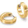 Damen Ohrringe aus Titan, Goldfarben 10 mm - Boccia Modell: 0563-06